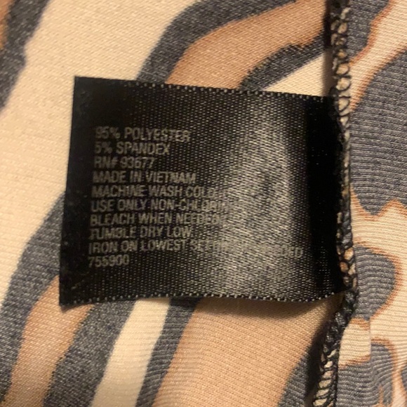 WORTHINGTON ⭐️ Leopard Zebra Animal Print Blouse - Picture 7 of 7